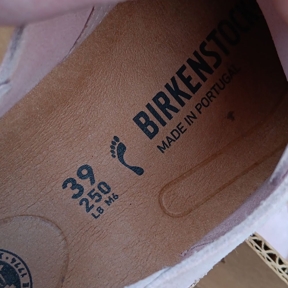 Birkenstock Gary pink suede leather lace up shoes women's 8 - Picture 9 of 12